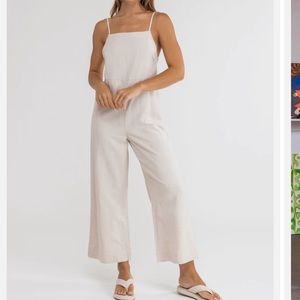 NWT Rhythm classic jumpsuit in oat medium